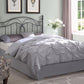 Evan - Metal Queen Or Full Open Frame Headboard - Dark Gray