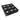 Wood 10X10 Revolving Tic Tac Toe - Black