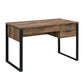 Aflo - Writing Desk - Weathered Oak & Black Finish