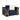 Virrux - Chair With 2 Pillows - Blue Velvet & Gold