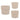 7" / 9" / 10" Ceramic Mushroom Planters (Set of 3) - Tan