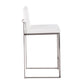 Fuji - High Back Upholstered Counter Stool Set