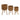 11" / 13" / 15" Bamboo Planters (Set of 3) - Medium Brown