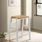 Edgeworth - Wood Backless Counter Stool (Set of 2) - White