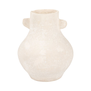 10" Eared Vase - Ivory