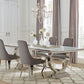 Antoine - Rectangular Glass Top Dining Table Set