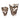 Metal Abstract Tornato Vase 10 / 14" (Set of 2) - Champagne