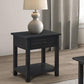 Payne - 1 Drawers Wood End Table with Shelf