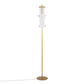 Rhonda - Floor Lamp - Gold Metal With White Shade