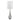 Metal Teardrop Table Lamp 33" - Silver