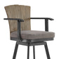 Hazel - Outdoor Patio Swivel Bar Stool