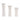 8 / 10 / 12" Olathe Marble Candle Sticks (Set of 3) - White