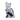 Ceramic 8" Sitting Chinoiserie Cat - Blue/White