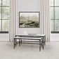 Ebby - 2 Piece Genuine Marble Top Nesting Coffee Tables - White