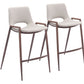 Desi - Counter Stool (Set of 2) Walnut Legs