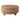 35" x 16" Waterhyacinth Storage Ottoman With Ball Feet - Light Brown