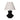 23" Ribbed Totem Table Lamp - Black / White