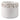 6" Floral Ceramic Applique Planter - Ivory