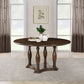 Landon - Round Wood Pedestal Dining Table - Rich Brown