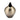 Metal Shell Like Vase 12" - Gold