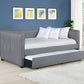 Brodie - Upholstered Twin Daybed With Trundle - Gray