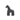 6" Textured Horse - Black