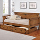 Oakdale - Wood Twin Daybed with Trundle - Rustic Honey
