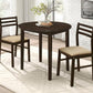 Bucknell - 3 Piece Round Drop Leaf Dining Table Set