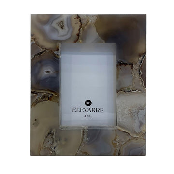 4" X 6" Mankato Agate Photo Frame - Gray
