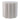 18" Petal Shaped Boucle Ottoman - White