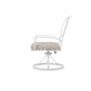 Bristol - Swivel Dining Chair, With Self Welt - Canvas Flax / White