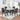 Kusa - 5 Piece Dining Set With Engineered Stone Top - Engineered Stone Top & Black