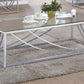 Lille - Rectangular Glass Top Coffee Table - Chrome