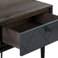 Cross - Nightstand - Solid Oak / Metal