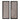 35" x 14" Half Circle Wall Panels (Set of 2) - Ivory / Black