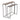 Metal Nested Side Tables 32 x 29" / 35 x 33" (Set of 2) - Gold