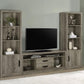 Burke - 3 Piece TV Entertainment Center - Gray Driftwood