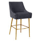 Beatrix - Pleated Velvet Stool