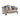 Sheridan - Loveseat With 5 Pillows - Cream Fabric