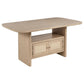 Kailani - Cane Counter Height Storage Dining Table - Beige Oak