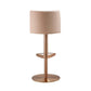 Loosha - Adjustable Stool - Cafe Au Lait And Rose Gold