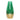 Glass 15" Gold Dipped Vase - Green