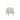 Ceramic Metallic Planter With Wood Stand 6" - White