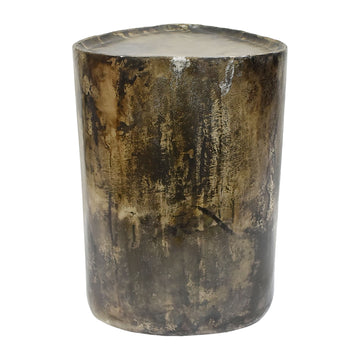 19" Dennis Metal Accent Table - Bronze