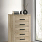 Oakglen - 5-Drawer Bedroom Chest Of Drawers - Weathered Oak