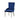 Varian - Side Chair - Blue Fabric & Antique Platinum