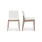 Deco - Oak Dining Dining Chair PVC (Set of 2) - Cream White