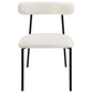 Anzio - Boucle Upholstered Dining Side Chair (Set of 2) - White