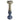 Crackled Candle Holder 15" - Silver Blue