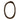 Wooden oval frame on a white background
